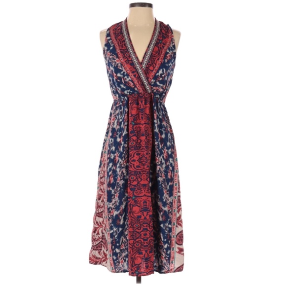 Flying Tomato Dresses & Skirts - Flying Tomato Cross Over Paisley & Floral Dress